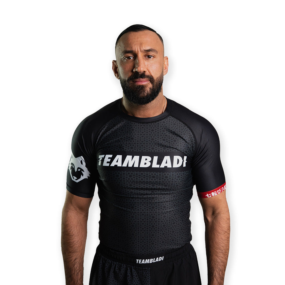 Senshi Black BJJ Rashguard (Short Sleeve) | IBJJF Legal No-Gi Gear