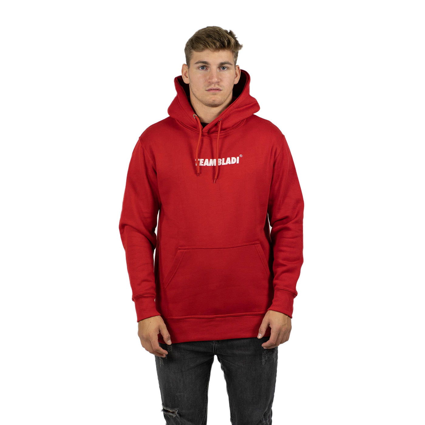 Don't Judge Hoodie Bloodred