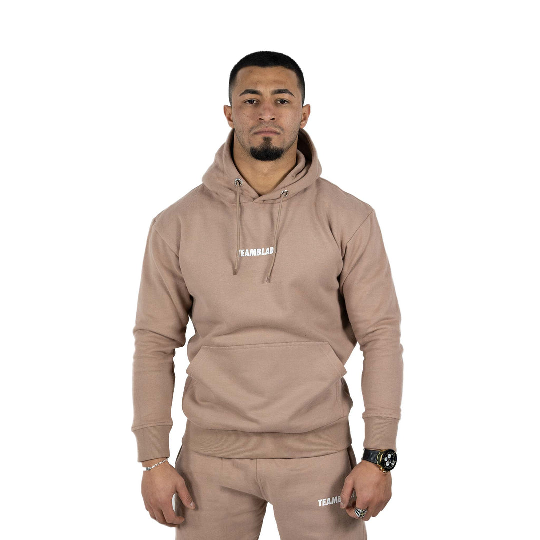 Essential Hoodie Taupe | TEAMBLADI - The Streetwear Mentality